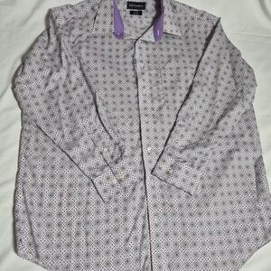 Paul Fredrick Men's Geometric Pattern Shirt